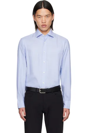 Tiger of Sweden Blue Adley C Shirt