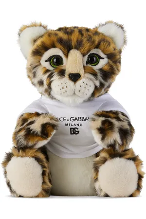 Dolce & Gabbana Kids Tan & Beige Faux Fur Leopard Plush Toy
