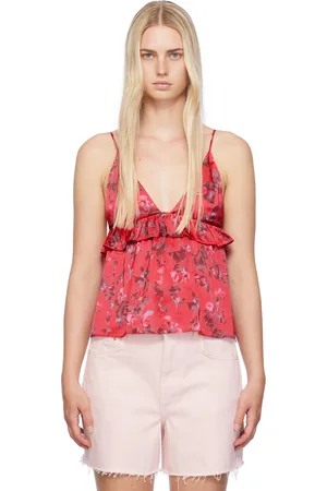 Ganni Pink Floral Camisole