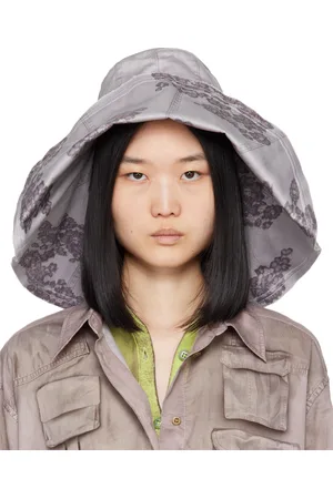 Acne Studios Purple Wide Brim Reversible Hat