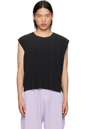 Issey Miyake Gray Rectangle Tank Top
