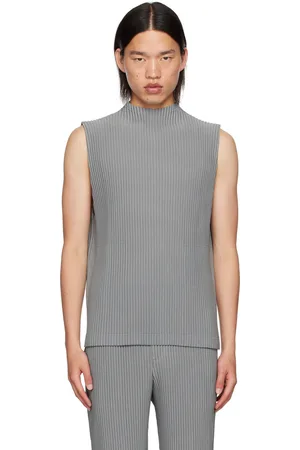 Issey Miyake Gray Monthly Color May Tank Top