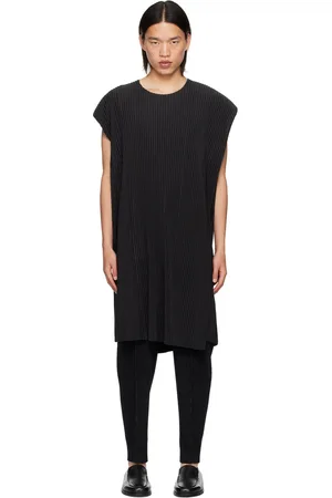 Issey Miyake Gray Rectangle Tank Top