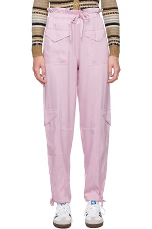 Ganni Pink Washed Trousers