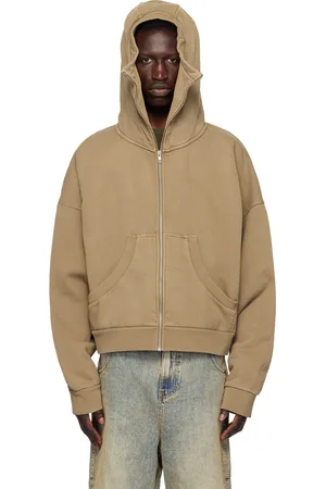 Entire Studios Beige Full Zip Hoodie