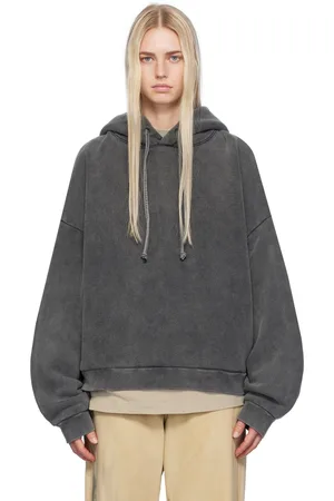 Acne Studios Black Garment-Dyed Hoodie