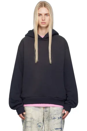 Acne Studios Black Printed Hoodie