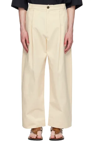 STUDIO NICHOLSON Off-White Sorte Trousers