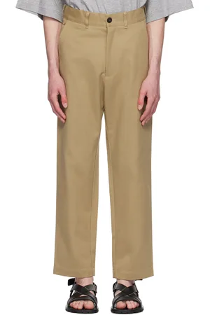 STUDIO NICHOLSON Tan Bill Trousers