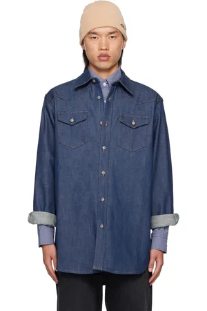 Acne Studios Blue Button-Up Denim Shirt