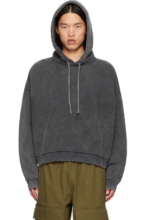 Acne Studios Gray Logo Patch Hoodie