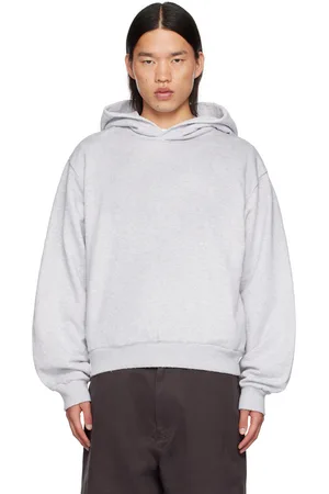 Acne Studios Gray Printed Logo Hoodie