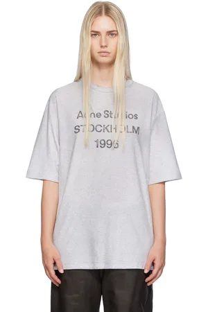 Acne Studios Gray Printed T-Shirt