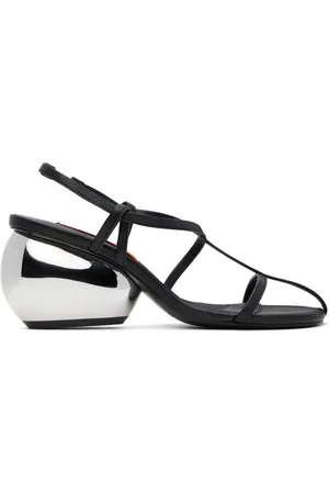 SIMON MILLER Black Moderno Heeled Sandals