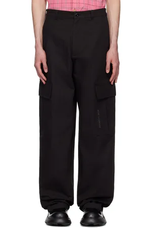 Acne Studios Black Embroidered Cargo Pants