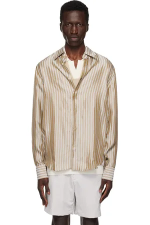 Tiger of Sweden Brown Baarney Shirt
