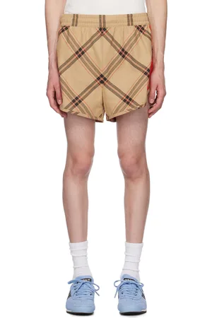 WALES BONNER Beige adidas Originals Edition Check Shorts