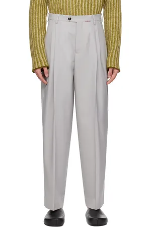 Marni Gray Pleated Trousers