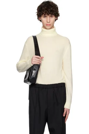 Jil Sander Off-White Roll Neck Turtleneck