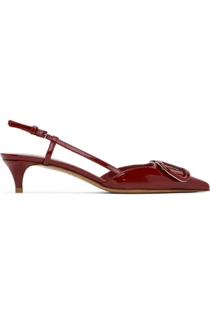 VALENTINO GARAVANI Red VLogo Signature Slingback Heels