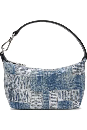 Ganni Blue Sequin Small Butterfly Pouch