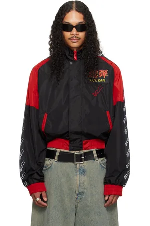 LU’U DAN Black New-Wave Shell Track Jacket