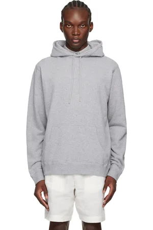 Sunspel Gray Loopback Hoodie