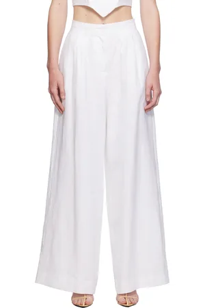 Staud White Sasha Trousers