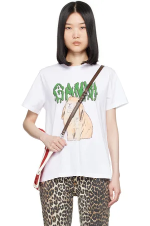 Ganni White Bunny T-Shirt