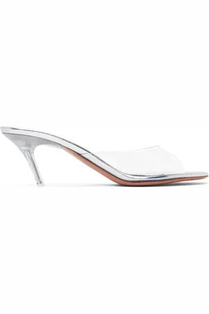 Amina Muaddi Alexa Glass 60 Heeled Sandals