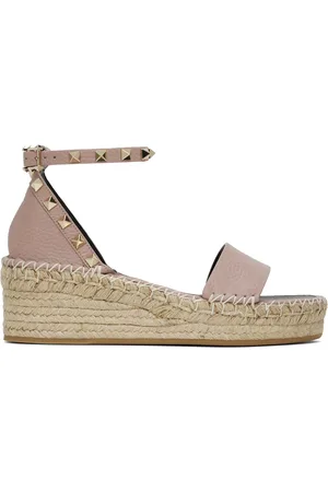 VALENTINO GARAVANI Pink Rockstud Sandals