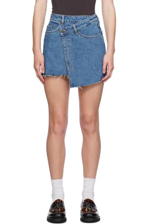 KSUBI Blue Rap Miniskirt
