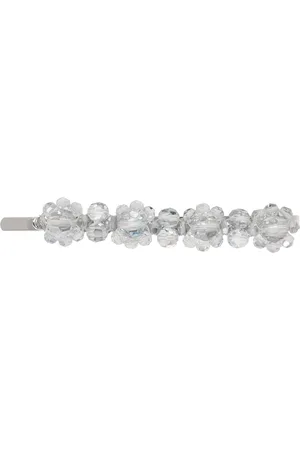 Simone Rocha Silver & Blue Flower Hair Clip