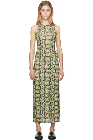 ECKHAUS LATTA Green Duet Maxi Dress