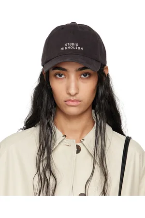 STUDIO NICHOLSON Black Logo Cap