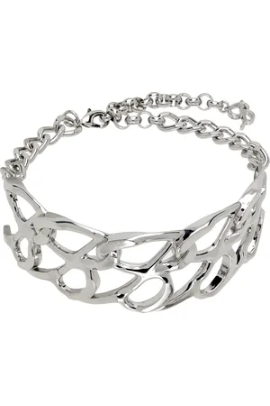 BLUMARINE Silver B Monogram Choker