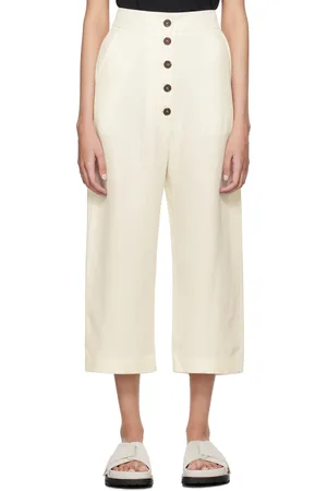 STUDIO NICHOLSON White Cori Trousers