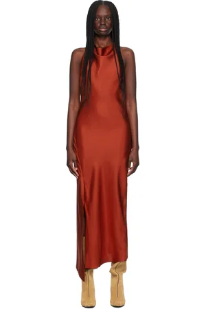 Rohe Red Halter Midi Dress