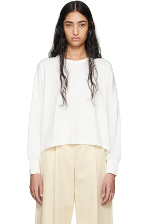 STUDIO NICHOLSON White Loop Long Sleeve T-Shirt