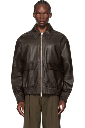 STUDIO NICHOLSON Piston Leather Jacket