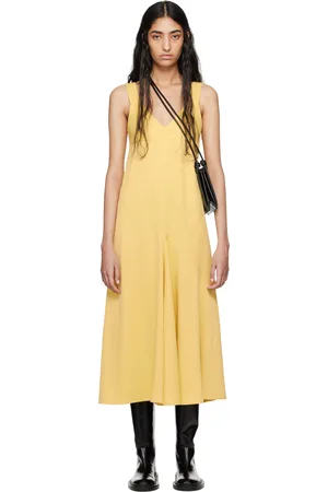 STUDIO NICHOLSON Yellow Wylie Maxi Dress