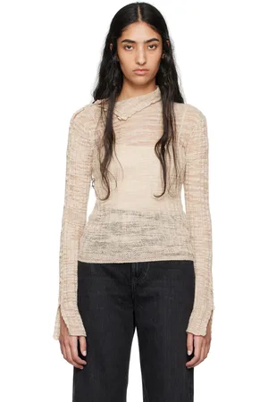 Acne Studios Beige Button Sweater