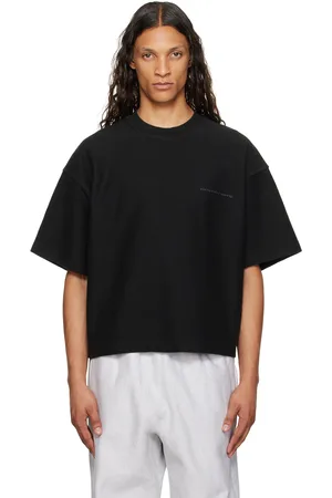Alexander Wang Black Puffed Logo Oversize T-Shirt