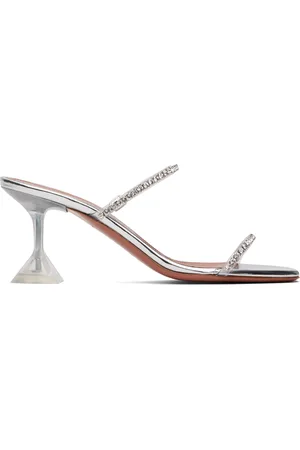 Amina Muaddi Gilda Glass 70 Heeled Sandals