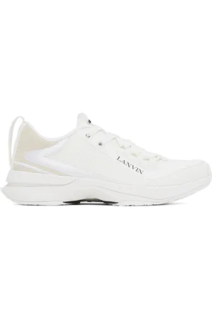 Lanvin White L-I Mesh Sneakers