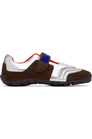 WALES BONNER Brown & Silver Strap Sneakers