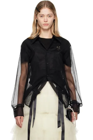Simone Rocha Black Embellished Shirt