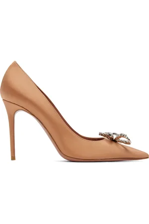 Amina Muaddi Tan Rosie Pumps