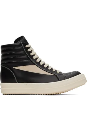 Rick Owens Black Porterville High Vintage Sneakers