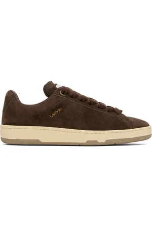 Lanvin Brown Suede Curb Lite Sneakers